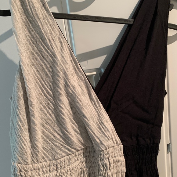 Anthropologie Maeve Black and Cream Asymmetrical hem Dress in XS - Picture 5 of 7